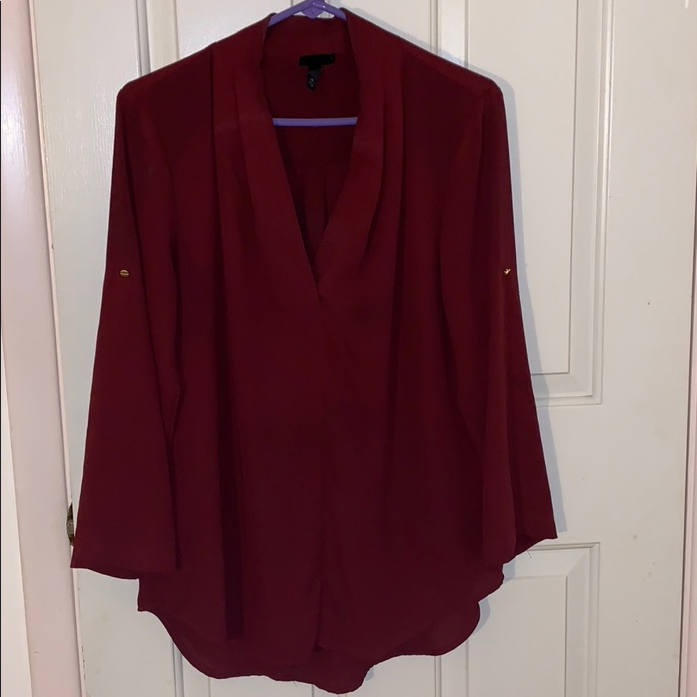 Maroon top mossimo
